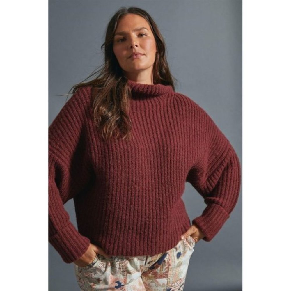 ANTHROPOLOGIE Maeve Athena Cowl Neck Sweater